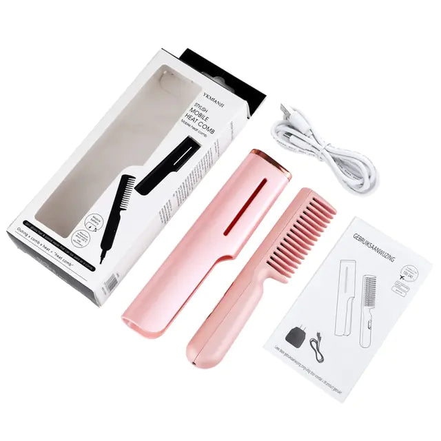 2-in-1 USB Heated Hair Comb